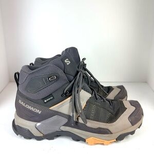 Salomon Gray and Black Athletic Shoes